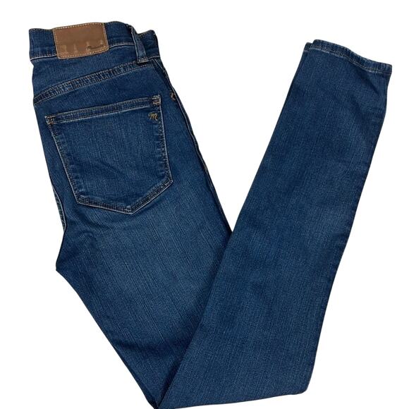 Madewell Roadtripper Stretch Denim Jeans Dark Wash Skinny Fit High Rise Size 24 - Picture 1 of 11